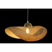 Полилей DKD Home Decor Кафяв Бамбук 40 W Шапка за Слънце