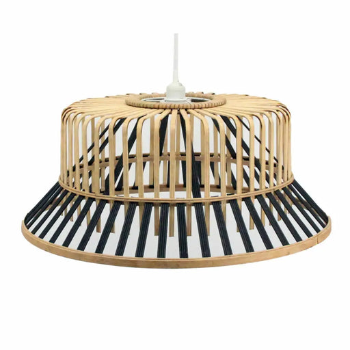 Полилей DKD Home Decor Кафяв Черен Бамбук 50 W 60 x 60 x 30