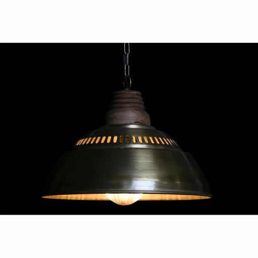 Полилей DKD Home Decor Кафяв Златен Желязо Дърво манго 50 W