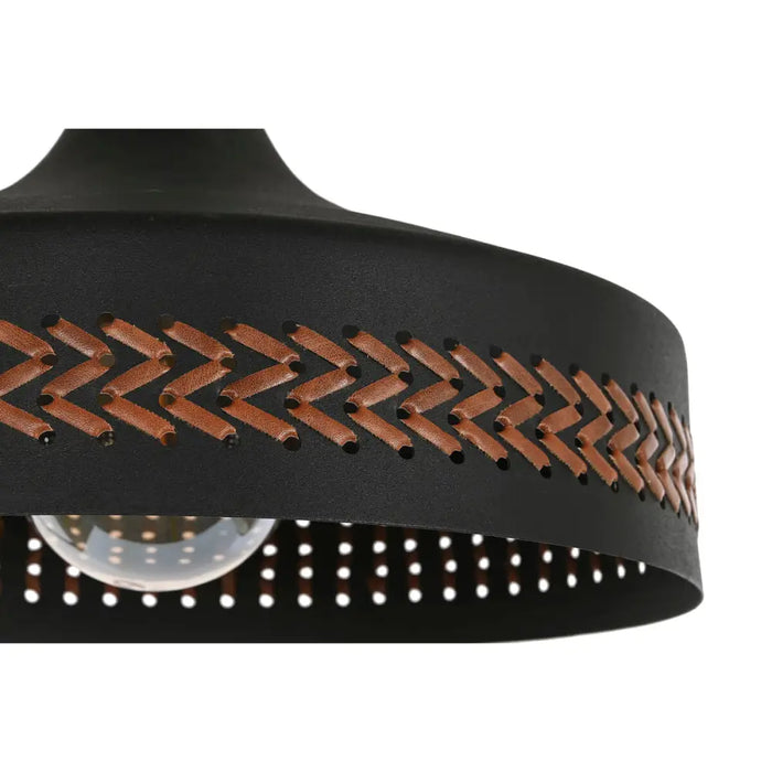 Полилей DKD Home Decor Кафяв Черен Сметана Метал 50 W 35 x