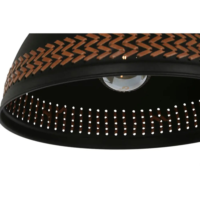 Полилей DKD Home Decor Кафяв Черен Сметана Метал 50 W 39 x