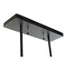 Полилей DKD Home Decor Кристал Черен Кафяв Алуминий (50 x 8