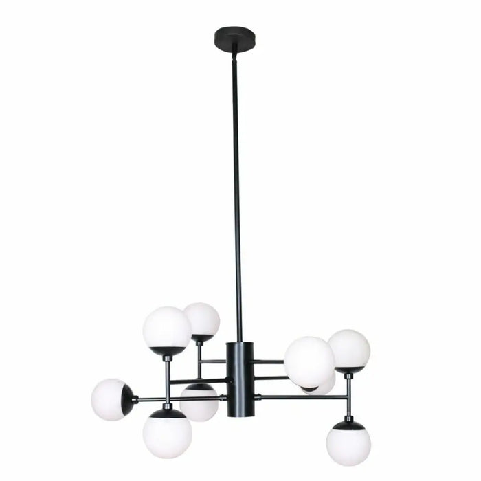 Полилей DKD Home Decor Кристал Черен (76.2 x 76.2 x 40.64