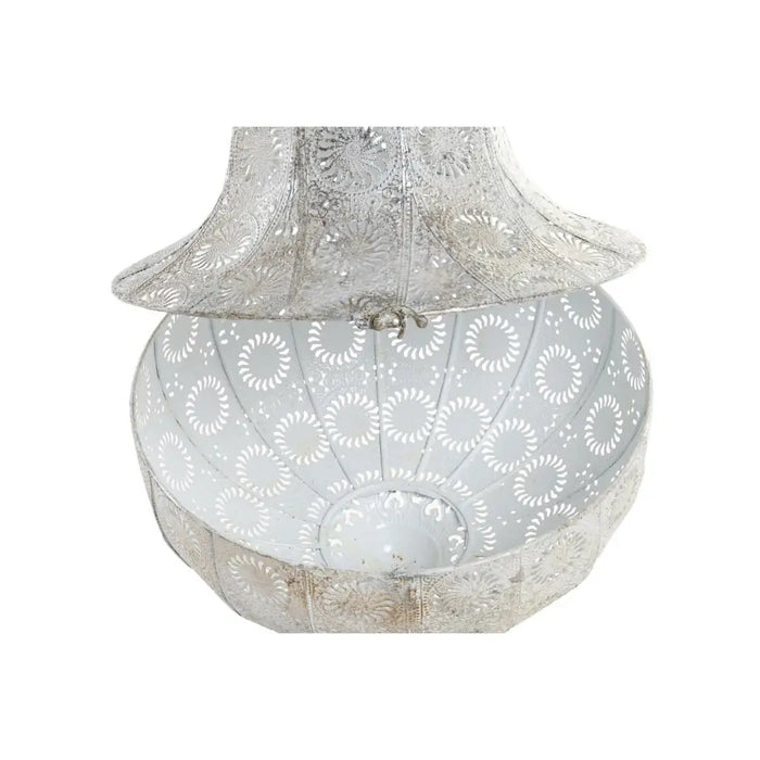 Полилей DKD Home Decor Метал Бял