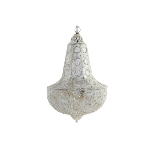 Полилей DKD Home Decor Метал Бял