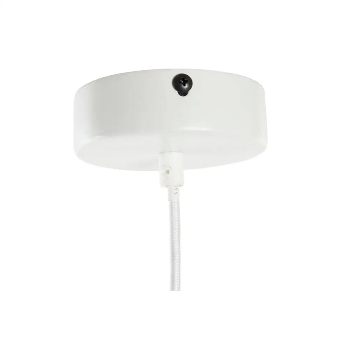 Полилей DKD Home Decor Метал Бял Светло кафяв Pатан 50 W