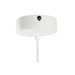 Полилей DKD Home Decor Метал Бял Светло кафяв Pатан 50 W