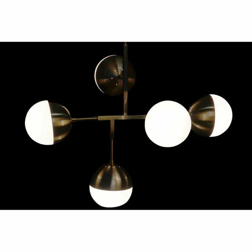 Полилей DKD Home Decor Метал Кристал Златен (74 x 52 x 168