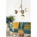 Полилей DKD Home Decor Метал Кристал Златен (74 x 52 x 168