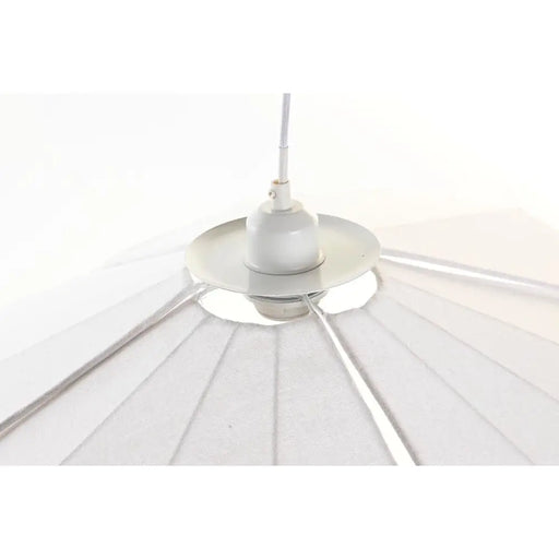 Полилей DKD Home Decor Метал лен Бял 50 W (68 x 68 x 21 cm)