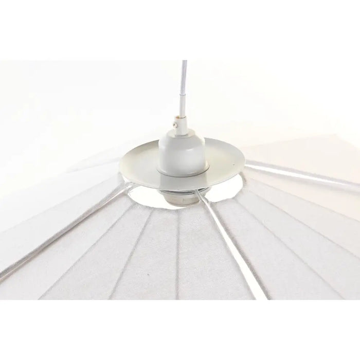 Полилей DKD Home Decor Метал лен Бял 50 W (68 x 68 x 21 cm)
