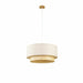 Полилей DKD Home Decor полиестер Бял Светло кафяв Бамбук 50