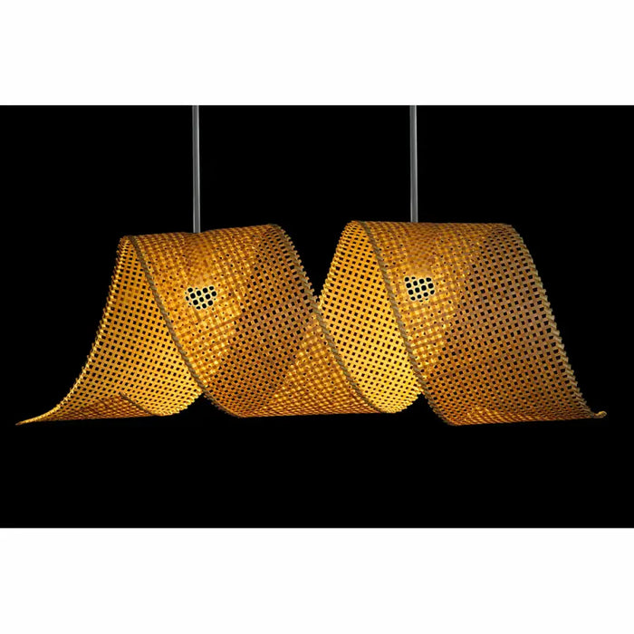 Полилей DKD Home Decor Светло кафяв Дървен Бамбук 50 W 220