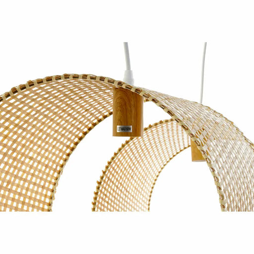 Полилей DKD Home Decor Светло кафяв Дървен Бамбук 50 W 220