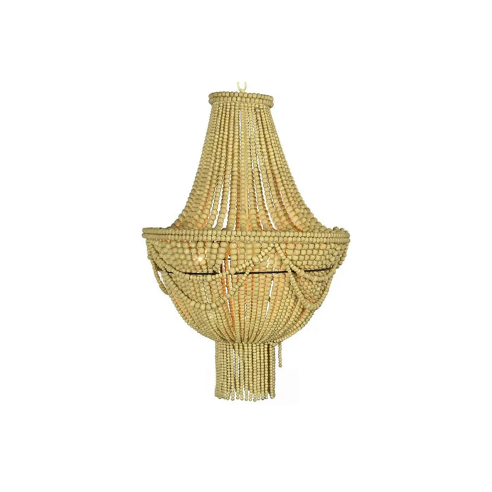 Полилей DKD Home Decor Жълт Кафяв Метал Дървен MDF 40 W 50