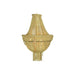 Полилей DKD Home Decor Жълт Кафяв Метал Дървен MDF 40 W 50