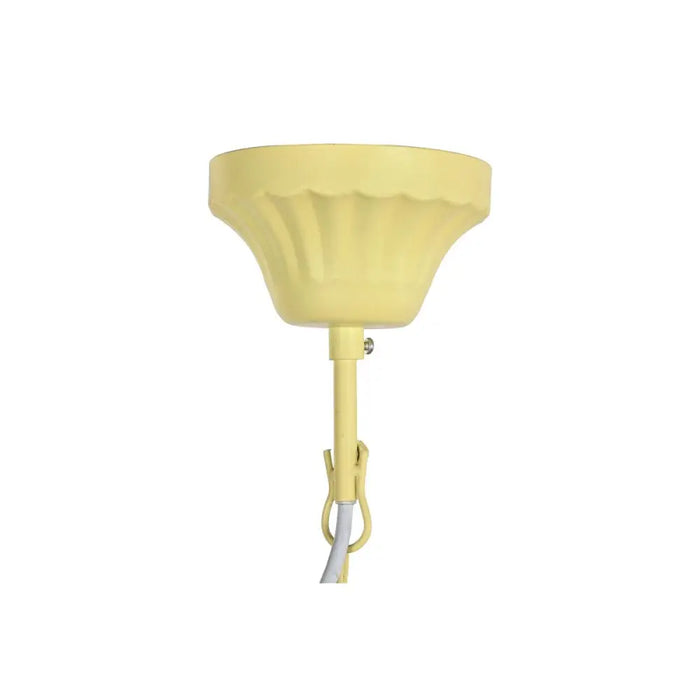 Полилей DKD Home Decor Жълт Кафяв Метал Дървен MDF 40 W 50