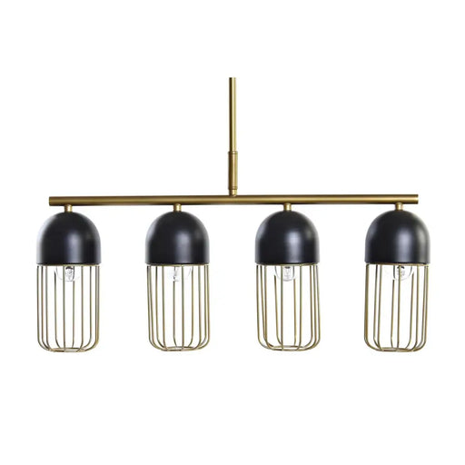 Полилей DKD Home Decor Черен Златен 220 V 50 W (60 x 11 x