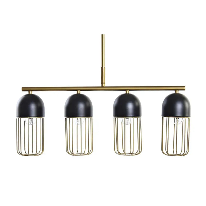 Полилей DKD Home Decor Черен Златен 220 V 50 W (60 x 11 x