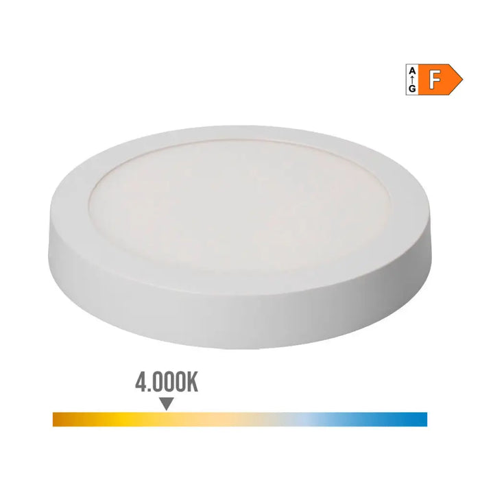 Полилей EDM 31590 Бял Алуминий Пластмаса 20 W Ø 22,5 x 4 cm