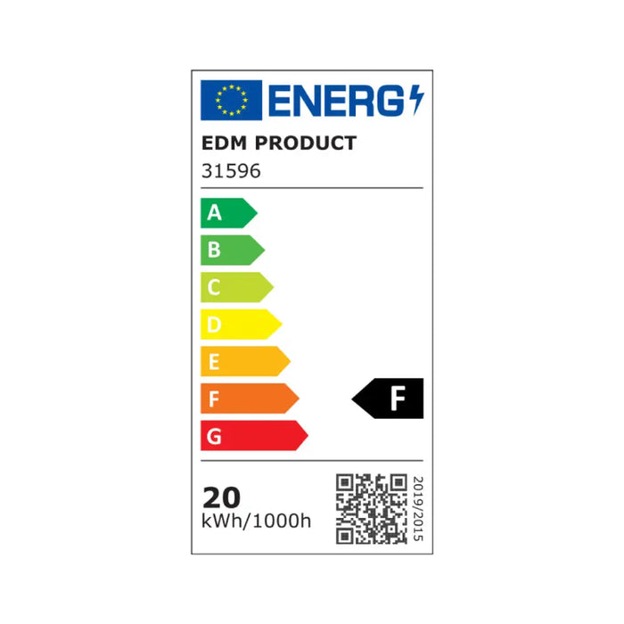 Полилей EDM 31596 Алуминий Пластмаса 20 W Ø 22,5 x 4 cm