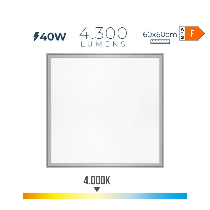 Полилей EDM 31624 Пластмаса 40 W 59,5 x 59,5 x 3,5 cm (4000