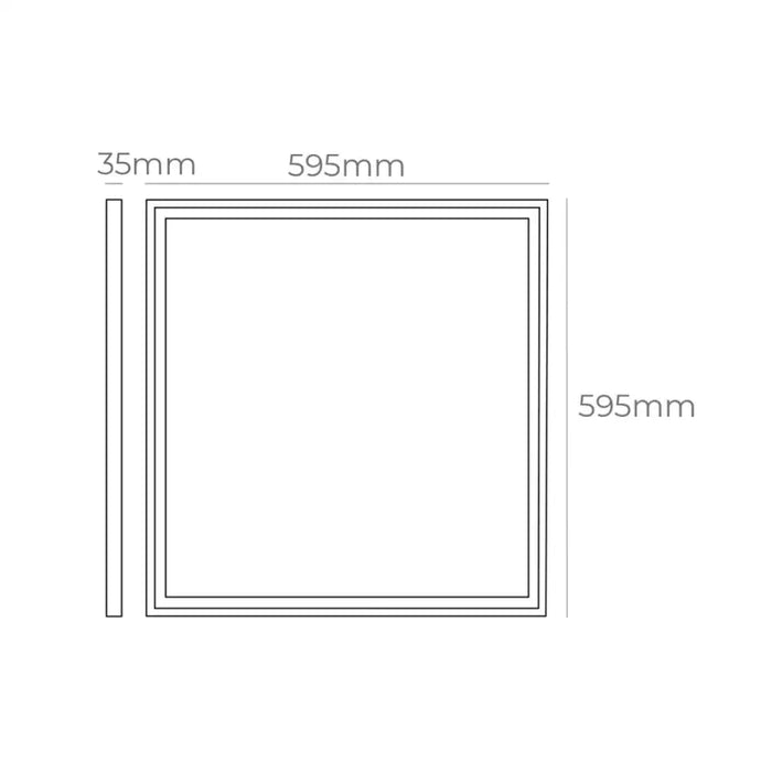 Полилей EDM 31624 Пластмаса 40 W 59,5 x 59,5 x 3,5 cm (4000