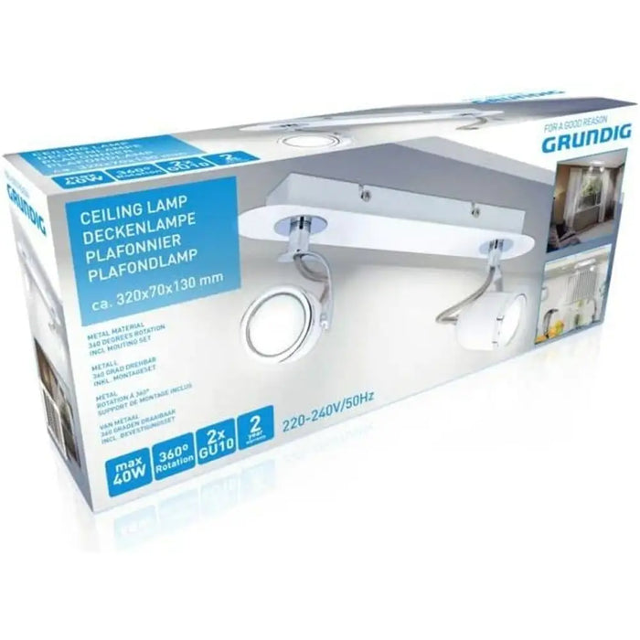 Полилей Grundig 871125209961 Бял Метал 50 W 8 x 13 x 31 cm