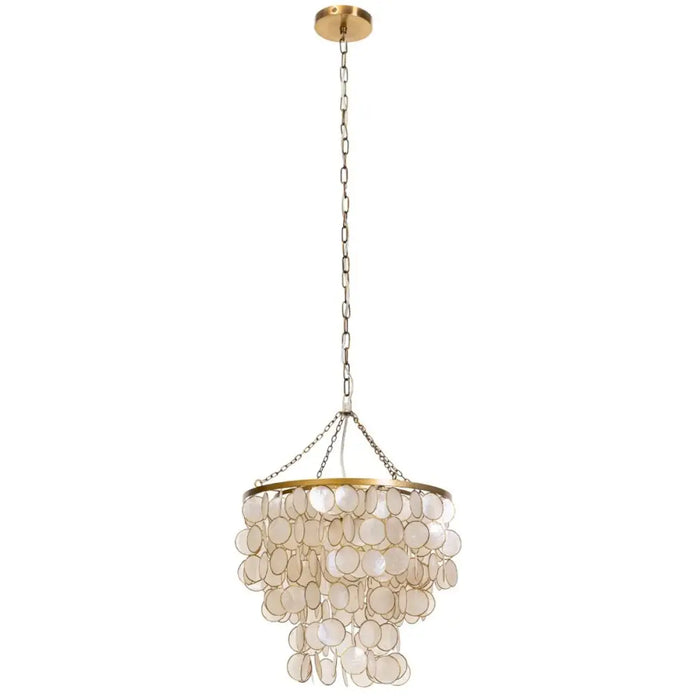 Полилей Home ESPRIT Бежов Златен Метал Седеф 50 W 40 x 40 x