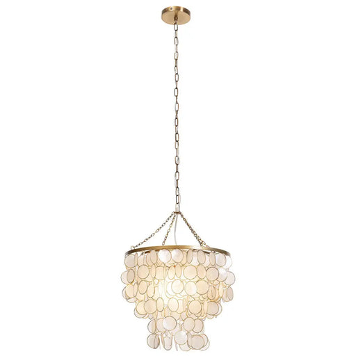 Полилей Home ESPRIT Бежов Златен Метал Седеф 50 W 40 x 40 x