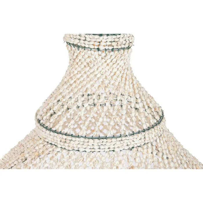 Полилей Home ESPRIT Бял Раковини 50 W 52 X 52 X 140 CM