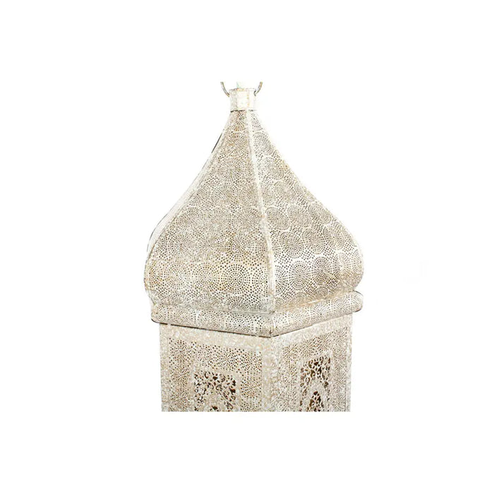 Полилей Home ESPRIT Бял Златен Метал 40 W 27 x 27 x 91 cm