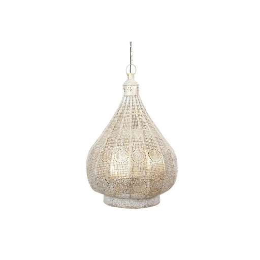 Полилей Home ESPRIT Бял Златен Метал 40 W 40 x 40 x 55 cm