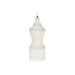 Полилей Home ESPRIT Бял Раковини 50 W 52 X 52 X 140 CM