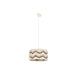 Полилей Home ESPRIT Двуцветен Рафия 50 W 39 x 39 x 21 cm