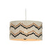 Полилей Home ESPRIT Двуцветен Рафия 50 W 39 x 39 x 21 cm