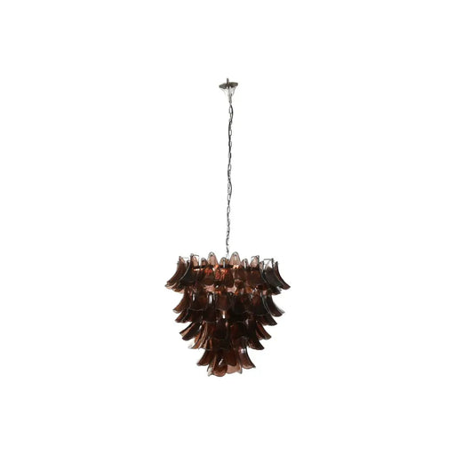 Полилей Home ESPRIT Кафяв Сребрист Кристал Стомана 25 W 80