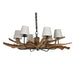 Полилей Home ESPRIT Желязо тиково дърво 130 X 130 X 35 cm