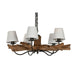 Полилей Home ESPRIT Желязо тиково дърво 90 x 90 x 35 cm
