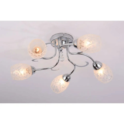 ПОЛИЛЕЙ ПЕТИЦА E27 ХРОМ ACIKOLIGHT