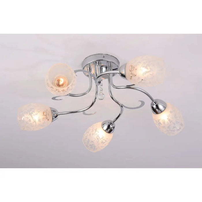 ПОЛИЛЕЙ ПЕТИЦА E27 ХРОМ ACIKOLIGHT