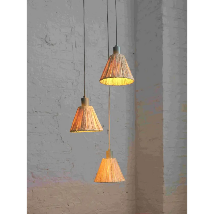 ПОЛИЛЕЙ DECOR RAFFIA PLATE 3XE27 КАФЯВ