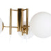 Полилей DKD Home Decor 64 x 64 x 64 cm Кристал Златен Метал