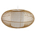 Полилей DKD Home Decor Бял Естествен Бамбук 40 W 83 x 83 x