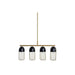 Полилей DKD Home Decor Черен Златен 220 V 50 W (60 x 11 x