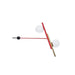 Полилей DKD Home Decor Червен Черен Златен Бял (64 x 20 x