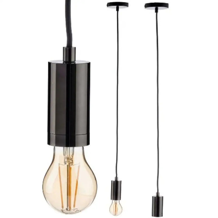 Полилей Gift Decor WS-A004 WS-A004 Черен 60 W (6 броя)