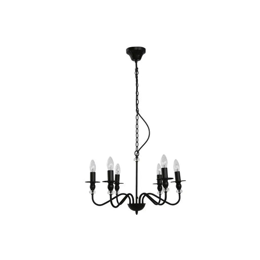 Полилей Home ESPRIT Черен Метал 25 W 54 x 54 x 46 cm
