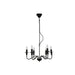 Полилей Home ESPRIT Черен Метал 25 W 54 x 54 x 46 cm