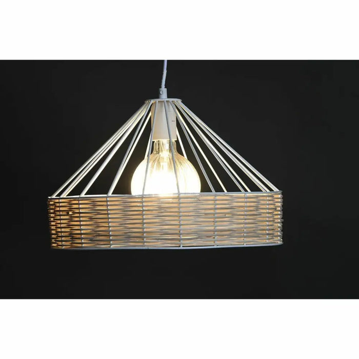 Полилей DKD Home Decor 35 x 35 x 22 cm Черен Метал Pатан 50